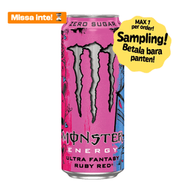 Få en Monster Ultra Fantasy Ruby Red 50 cl hos Klippkungen