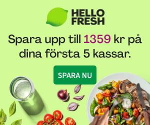Deal fr&aring;n HelloFresh: spara upp till 1357 kr