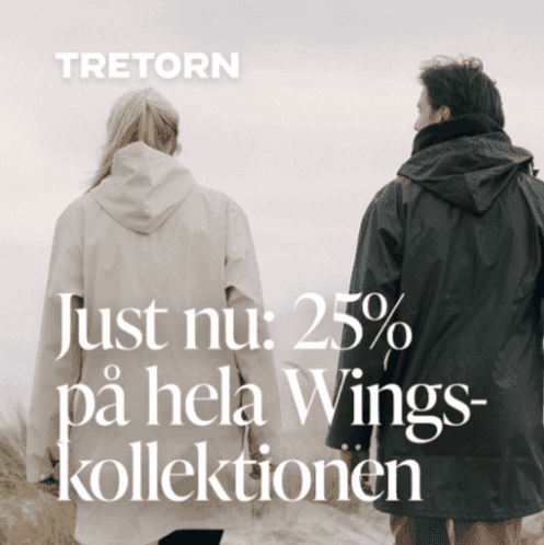 Få 25 % rabatt på hela Wings-kollektionen hos Tretorn