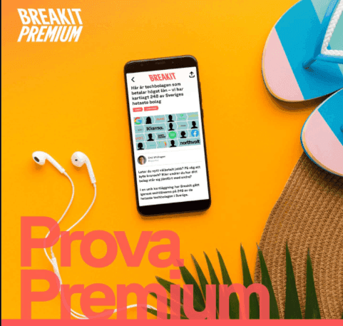 Prova Breakit Premium helt gratis sommaren ut