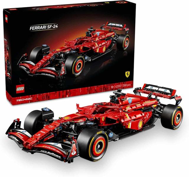 Bygg din egen Ferrari SF-24 F1 i LEGO