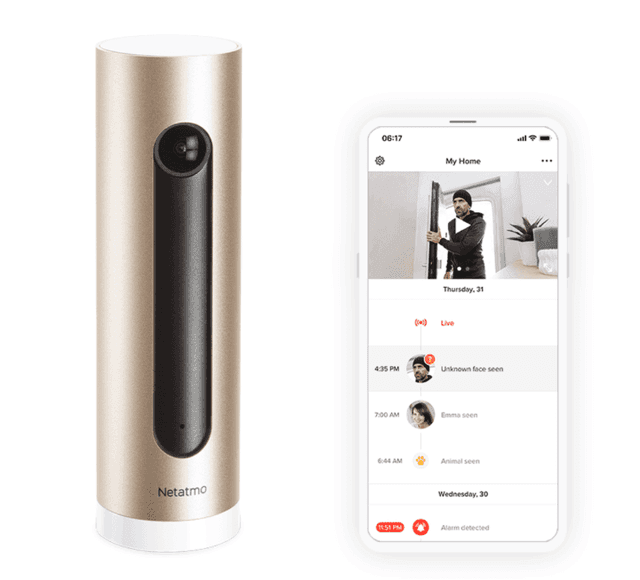 Netatmo Welcome Avancerat Smart Inomhuskamera