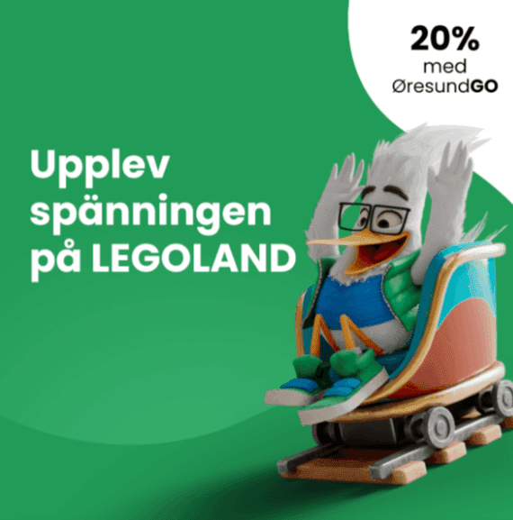 Få 20 % rabatt på entrén till LEGOLAND med ØresundGO