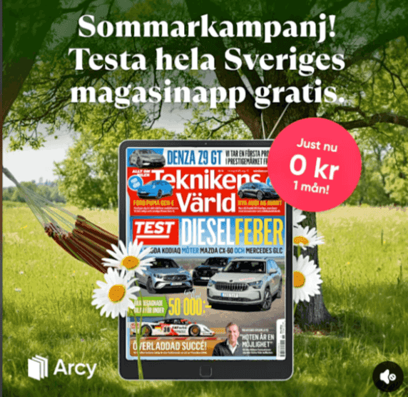 Testa Arcy gratis i en månad