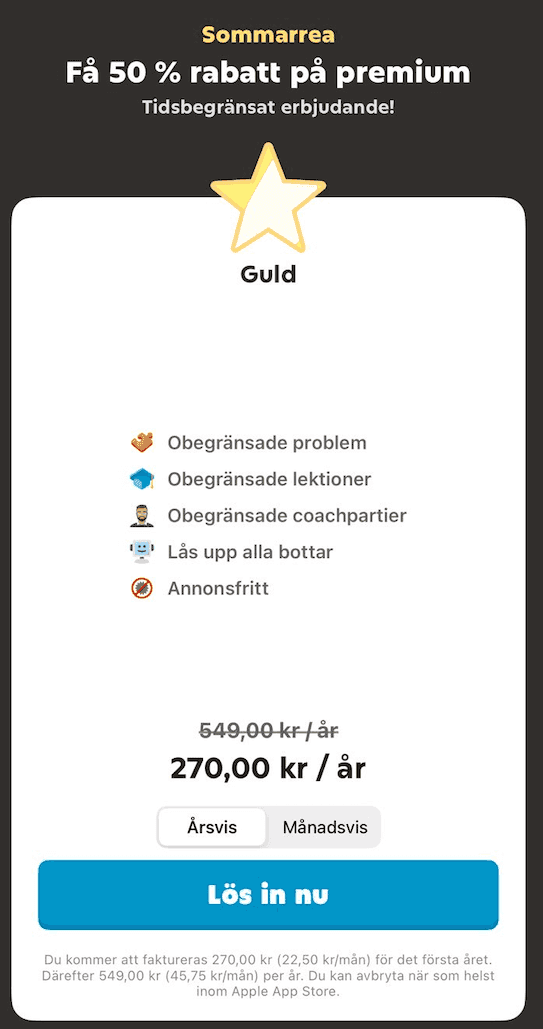 Halva priset på premium (Guld) hos Chess.com