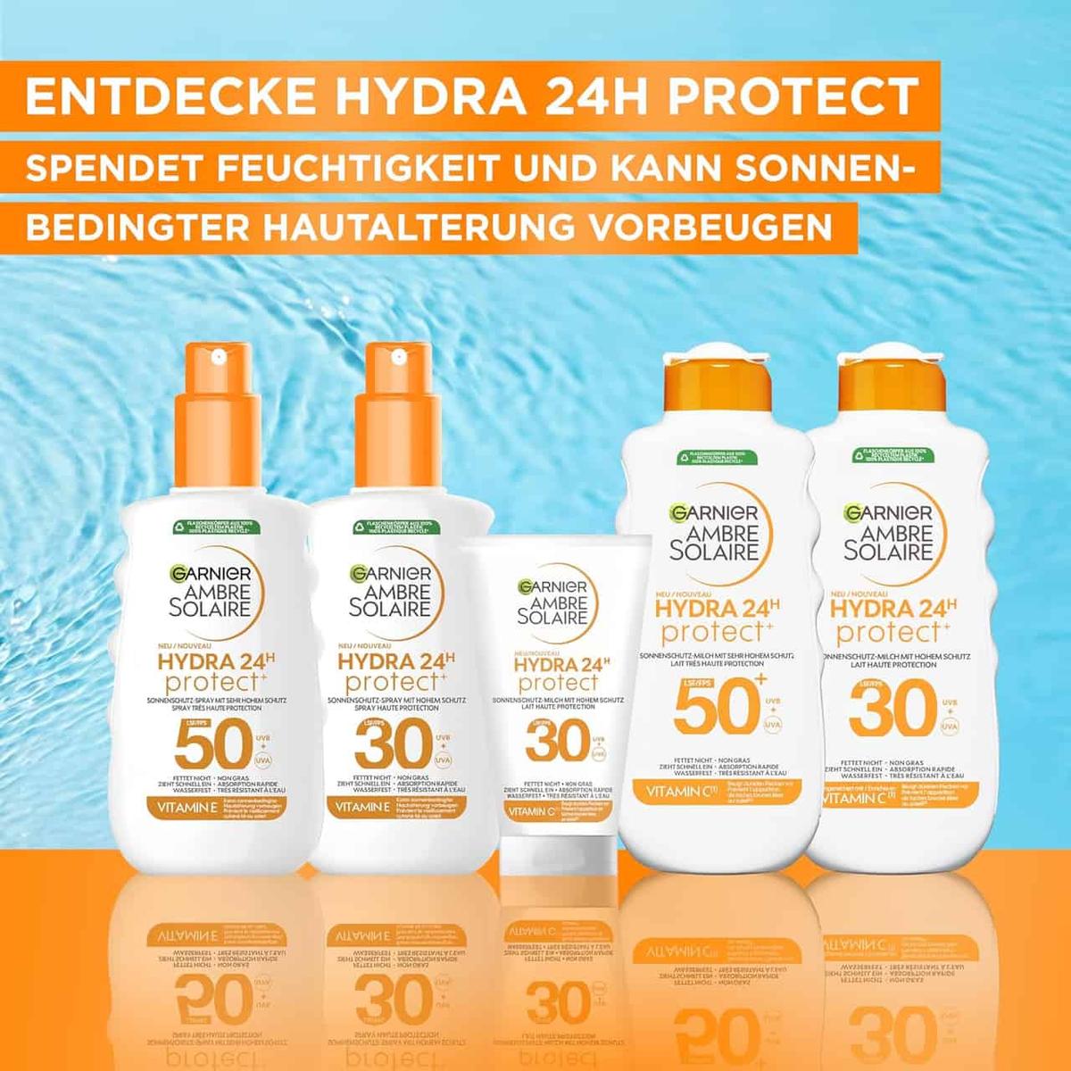Garnier Ambre Solaire Hydra Protect+ solskydd SPF 30, 175 ml