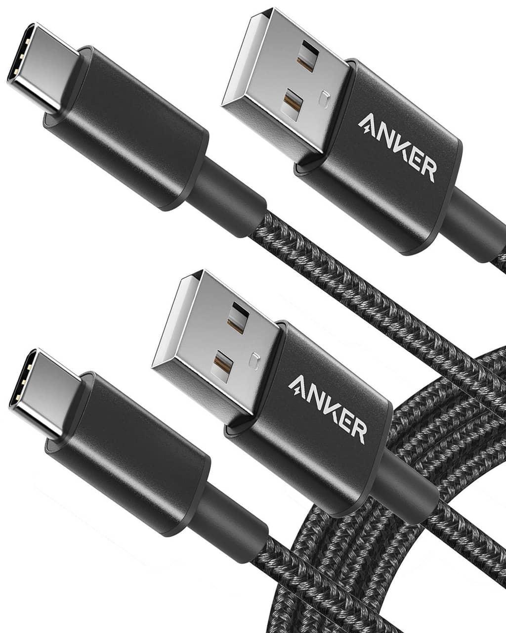 Anker USB-C laddningskapel 2-pack