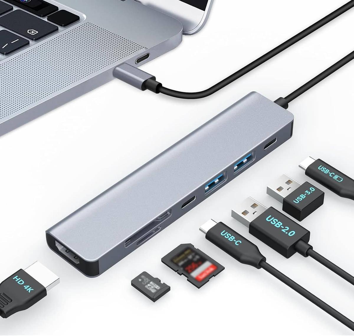 Moman USB-C dockningsstation 7-i-1