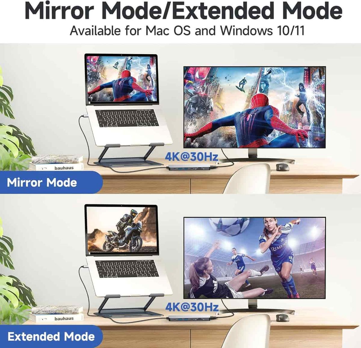 Moman USB-C dockningsstation 7-i-1