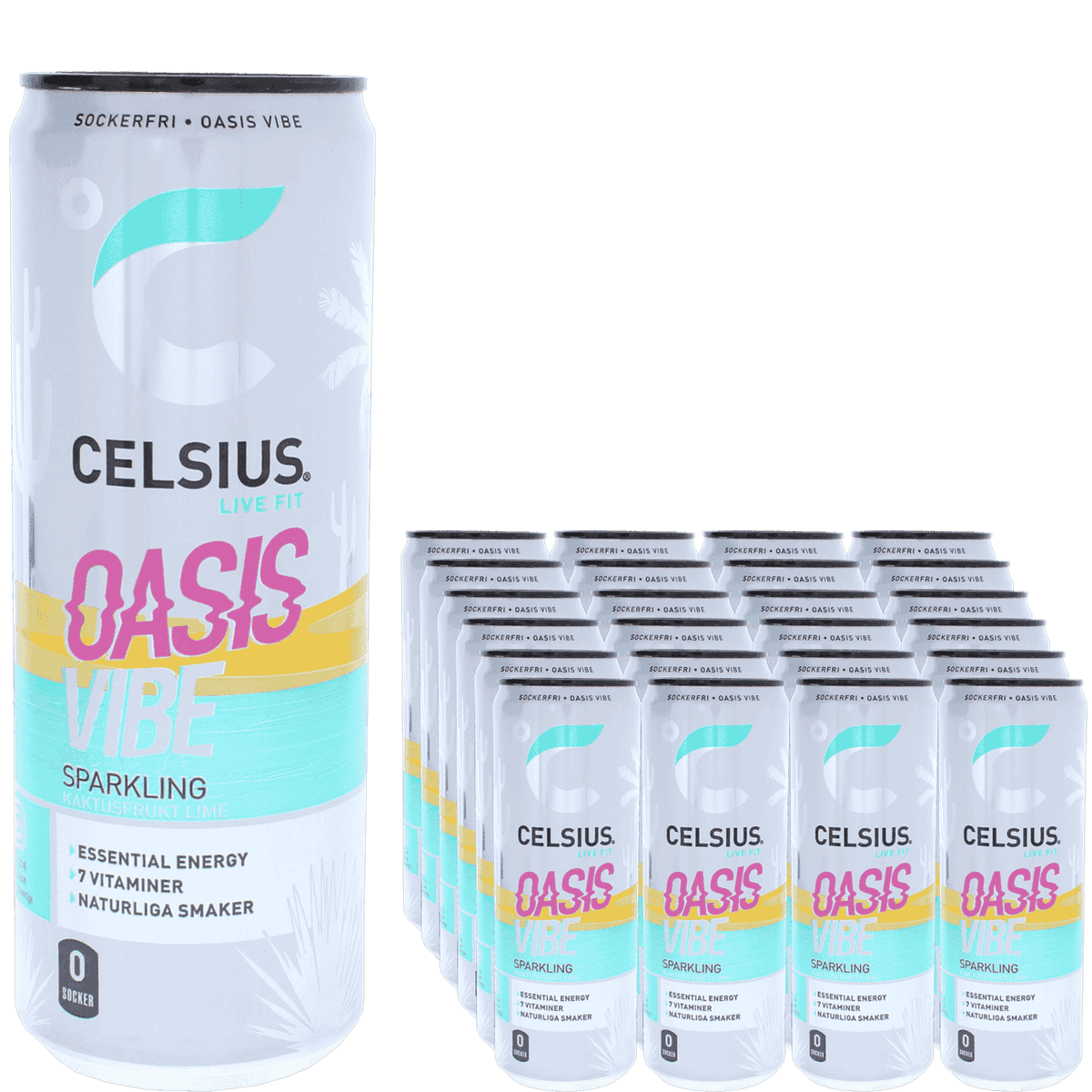 Celsius Hallon Açaí energidryck 24-pack, 355 ml