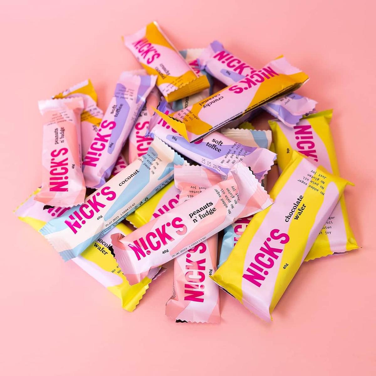 NICKS blandade glutenfria, lågkolhydrats-chokladbars