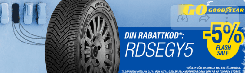 Goodyear -5% flash sale - dackonline