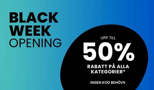 Black Week Opening hos lamp24.se!