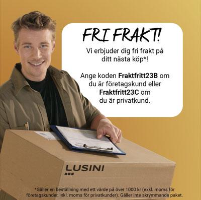 Få fri frakt på ditt nästa köp hos LUSINI