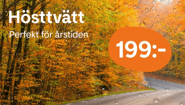 Hösttvätt på Preems stationer - Preem