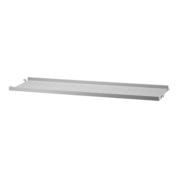 STRING METALLHYLLPLAN LÅG KANT 78X20 CM (1-PACK) GRÅ