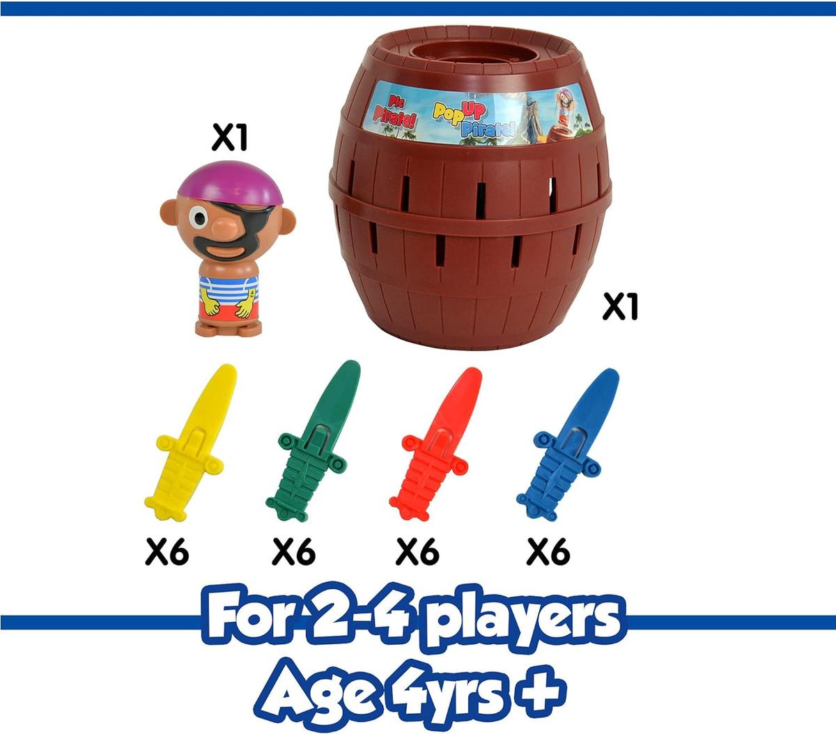 Tomy Pop Up Pirate - Pirat i Tunna - Roligt spel för barn