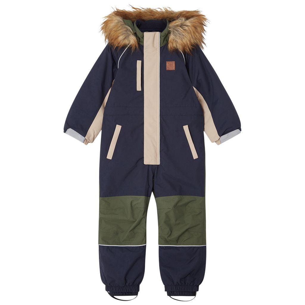 Kuling Abisko Blockfärgad Vinteroverall Navy/Dark Green
