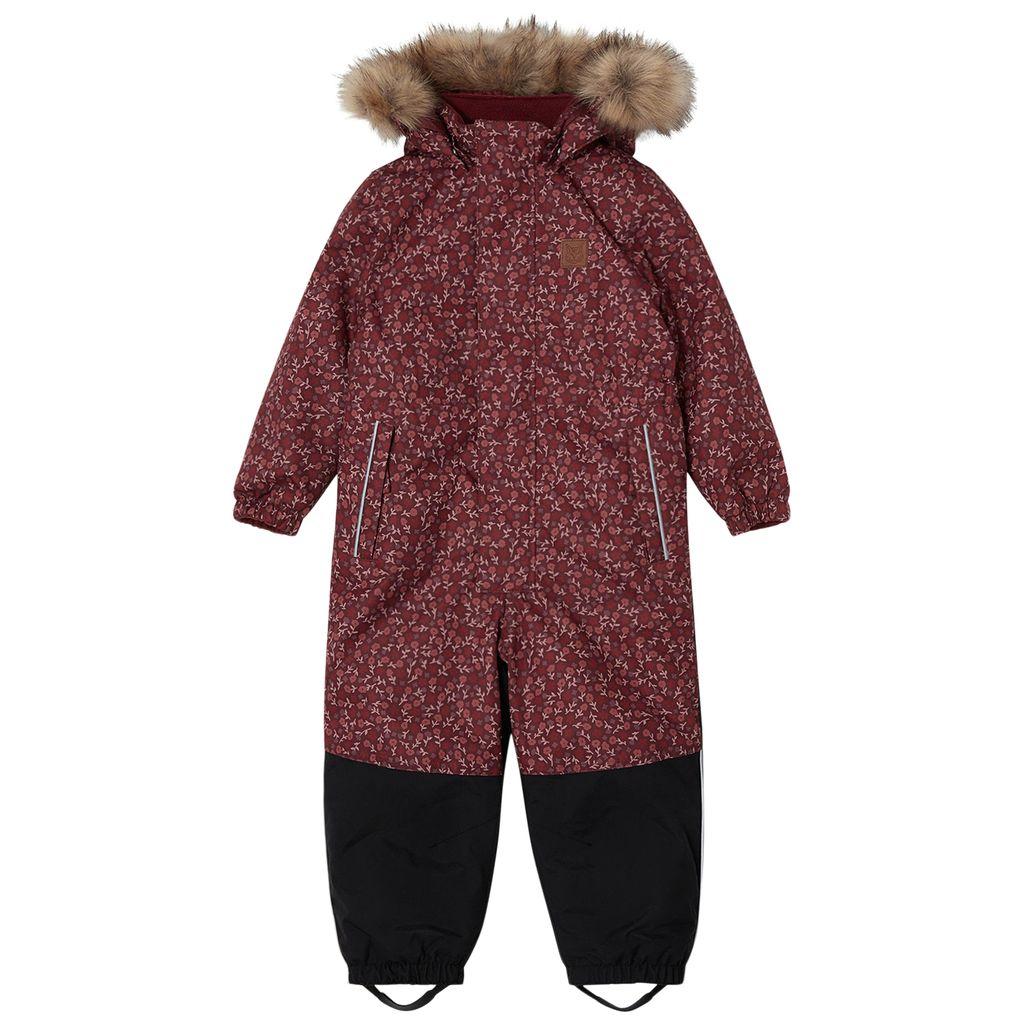 Kuling Chamonix Blommig Vinteroverall Violet Grape