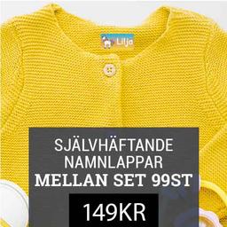 Namly Design | Personliga Namnlappar från 129 kr