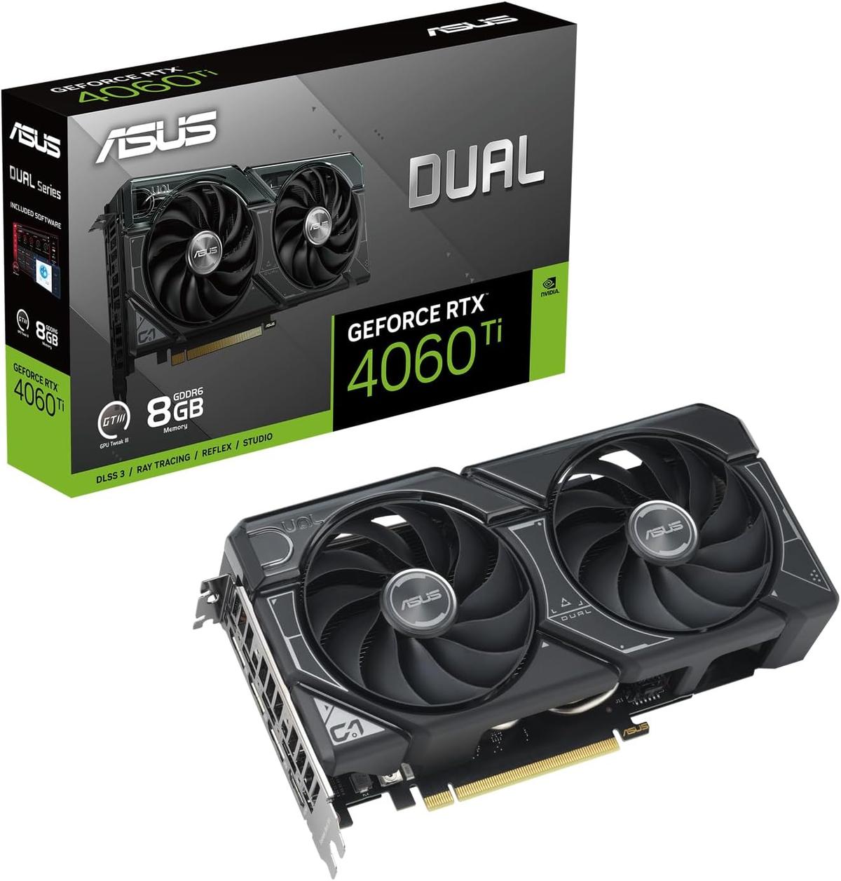 ASUS GeForce RTX 4060 Ti Dual OC Edition HDMI 3xDP 8GB