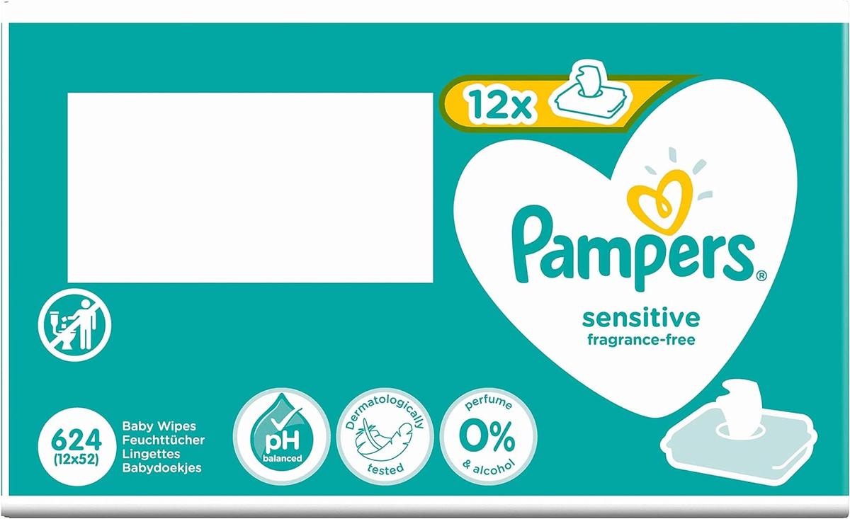 Pampers - Sensitive Våtservetter