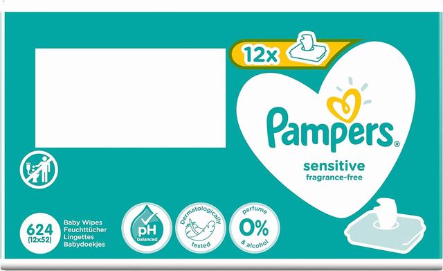 Pampers - Sensitive Våtservetter