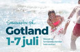 Gotlandsfärjan: Barn och ungdomar reser gratis 1-7 juli