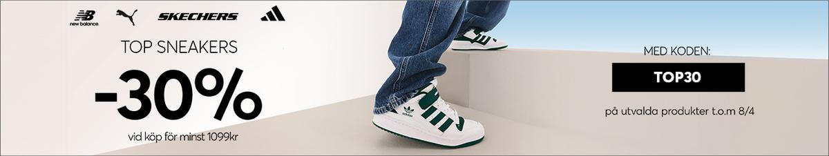 30 % rabatt på utvalda sneakers hos eskor.se