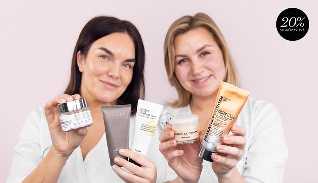 20% rabatt när du köper 2 produkter från Skincitys utvalda masker och peelingar