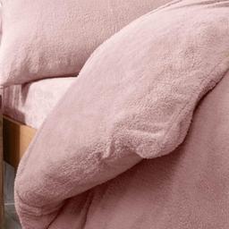 Brentfords Teddy Fleece Påslakan Rosa (198x198cm)