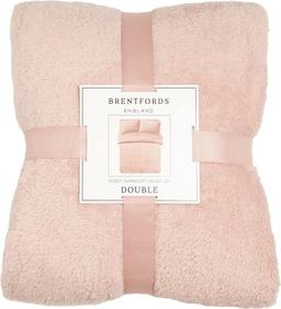 Brentfords Teddy Fleece Påslakan Rosa (198x198cm)
