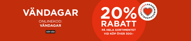 20% på akademibokhandeln