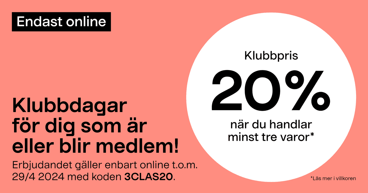 Clas Ohlson klubbdagar - 20% när du handlar minst tre varor