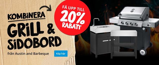 Bygg ditt utekök, upp till 20% rabatt