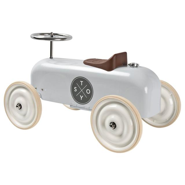 Vintage STOY Light Grey Pedal Car