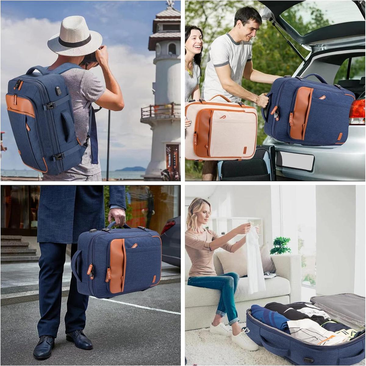 Lumesner Ryggsäck 40L - Flygcertifierad, Expanderbar