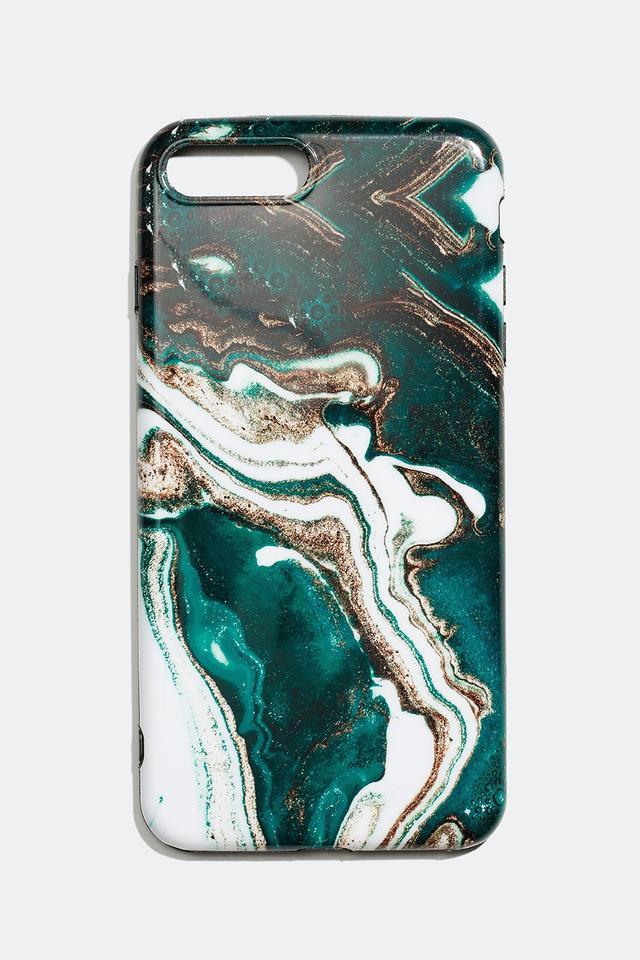 Grönt Marmormönster Mobilskal iPhone 6/7/8 Plus