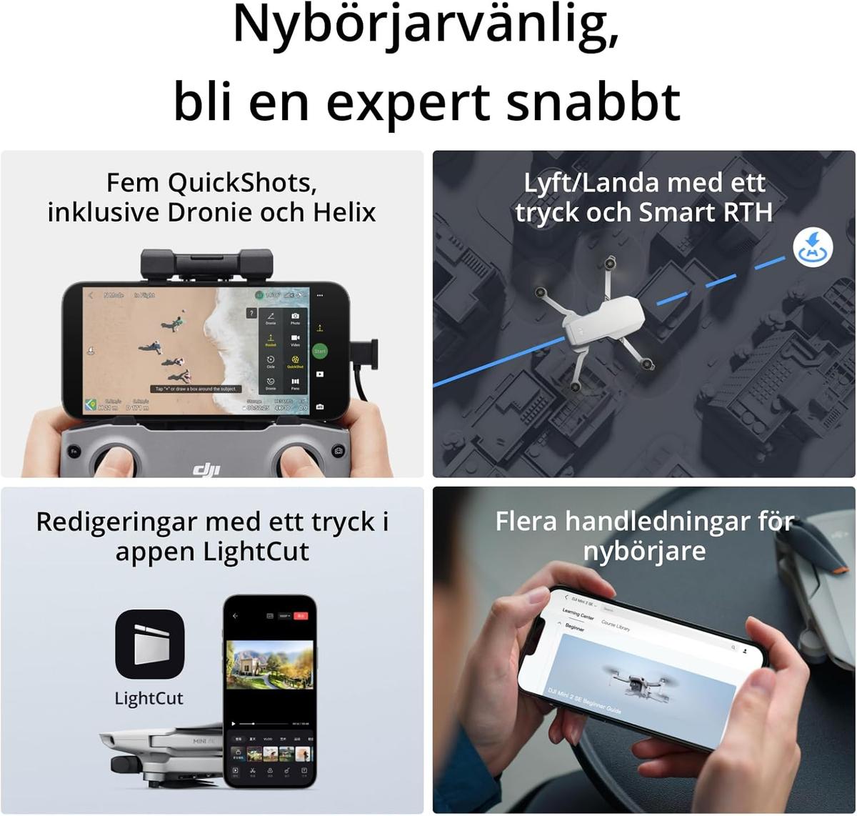 DJI Mini 4K drönare med UHD Camera