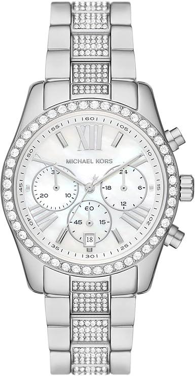Michael Kors Lexington damklocka i rostfritt stål