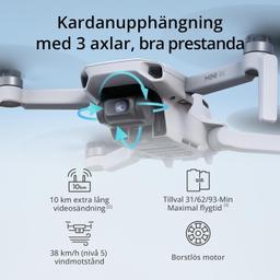 DJI Mini 4K Combo Drönare med 3 Batterier