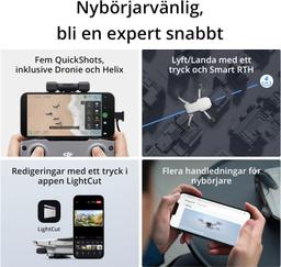 DJI Mini 4K Combo Drönare med 3 Batterier