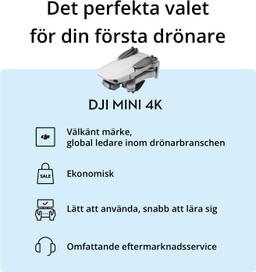 DJI Mini 4K Combo Drönare med 3 Batterier