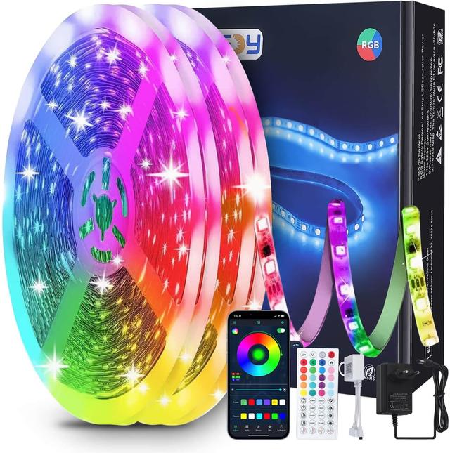 30M LED-slinga med Bluetoothfunktion och musiksynkronisering