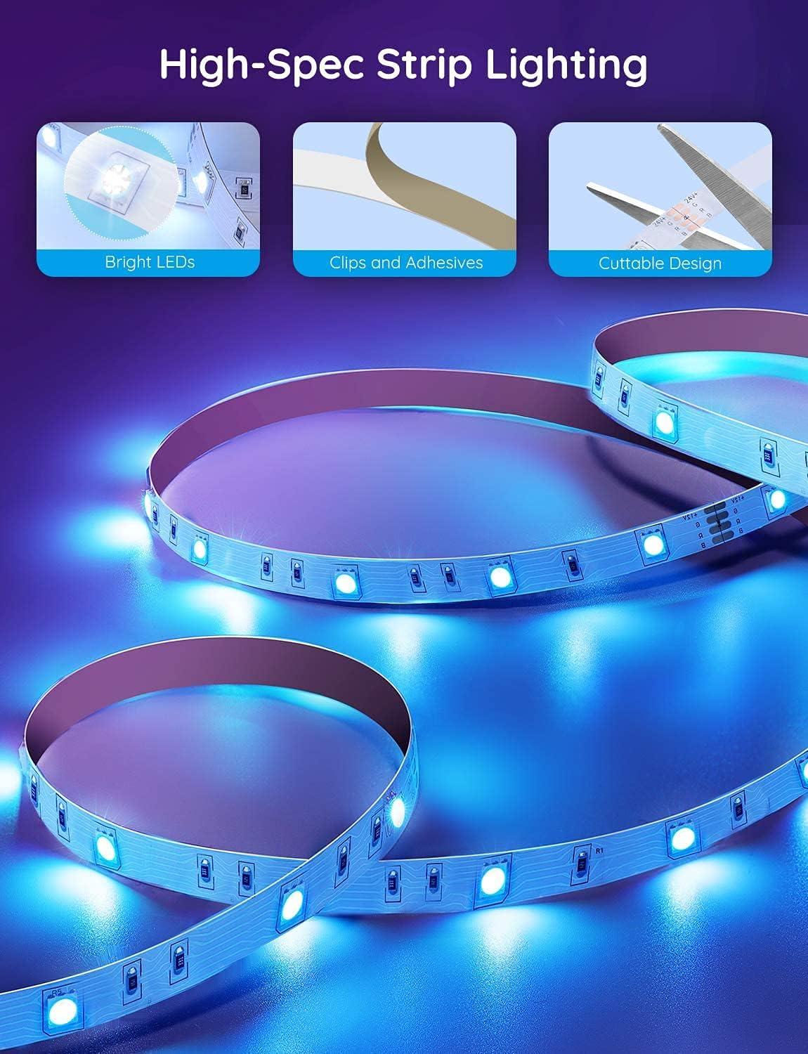 30M LED-slinga med Bluetoothfunktion och musiksynkronisering