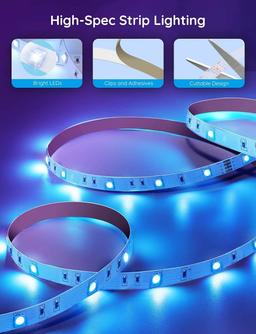 30M LED-slinga med Bluetoothfunktion och musiksynkronisering