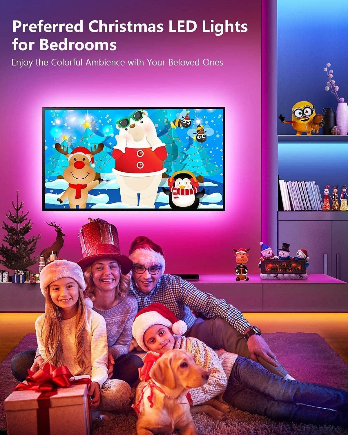 30M LED-slinga med Bluetoothfunktion och musiksynkronisering