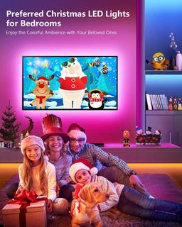 30M LED-slinga med Bluetoothfunktion och musiksynkronisering