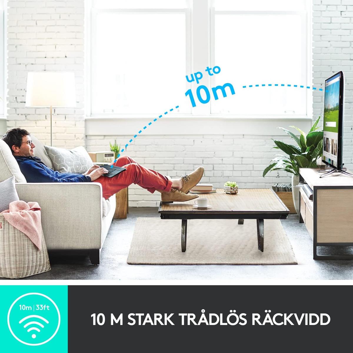Logitech K400 Plus trådlöst tangentbord