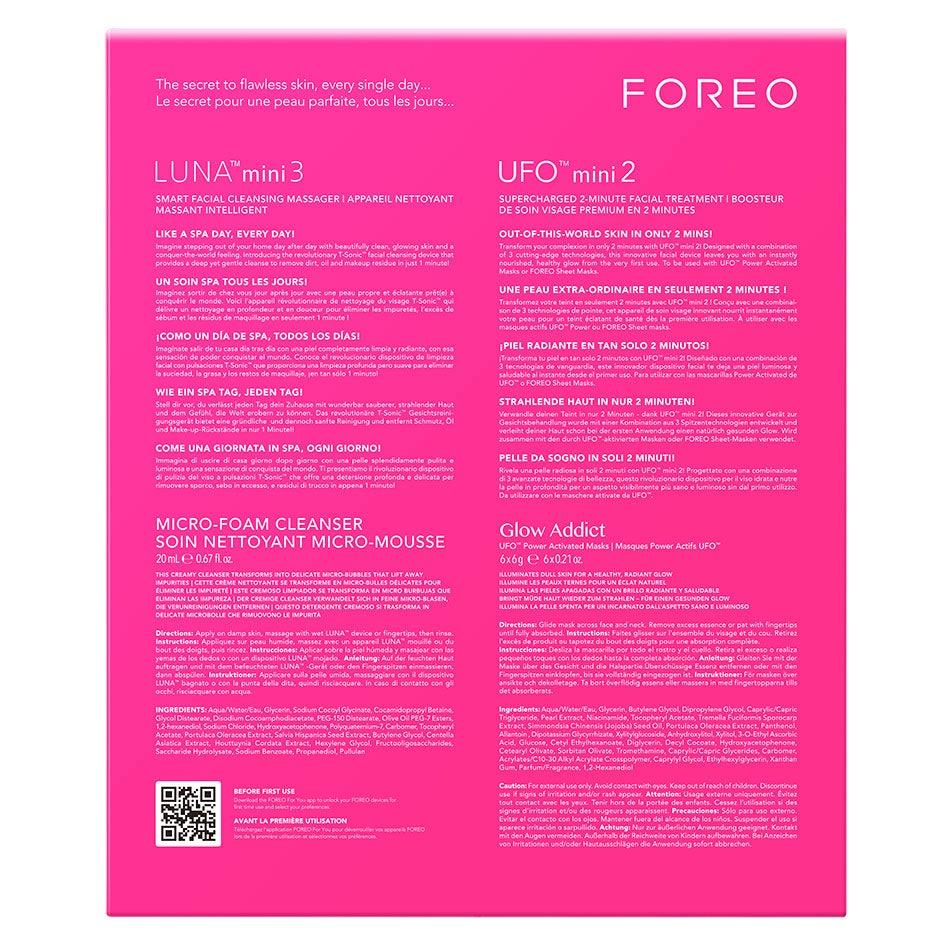 FOREO Fuchsia Mini Set: LUNA 3 & UFO 2